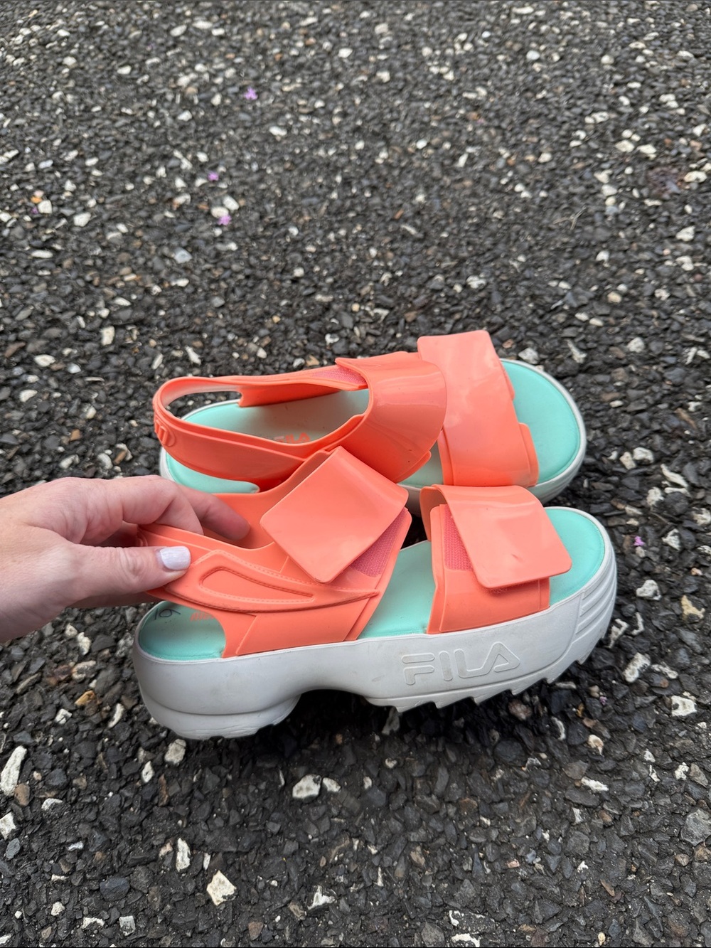 Melissa/fila sandals